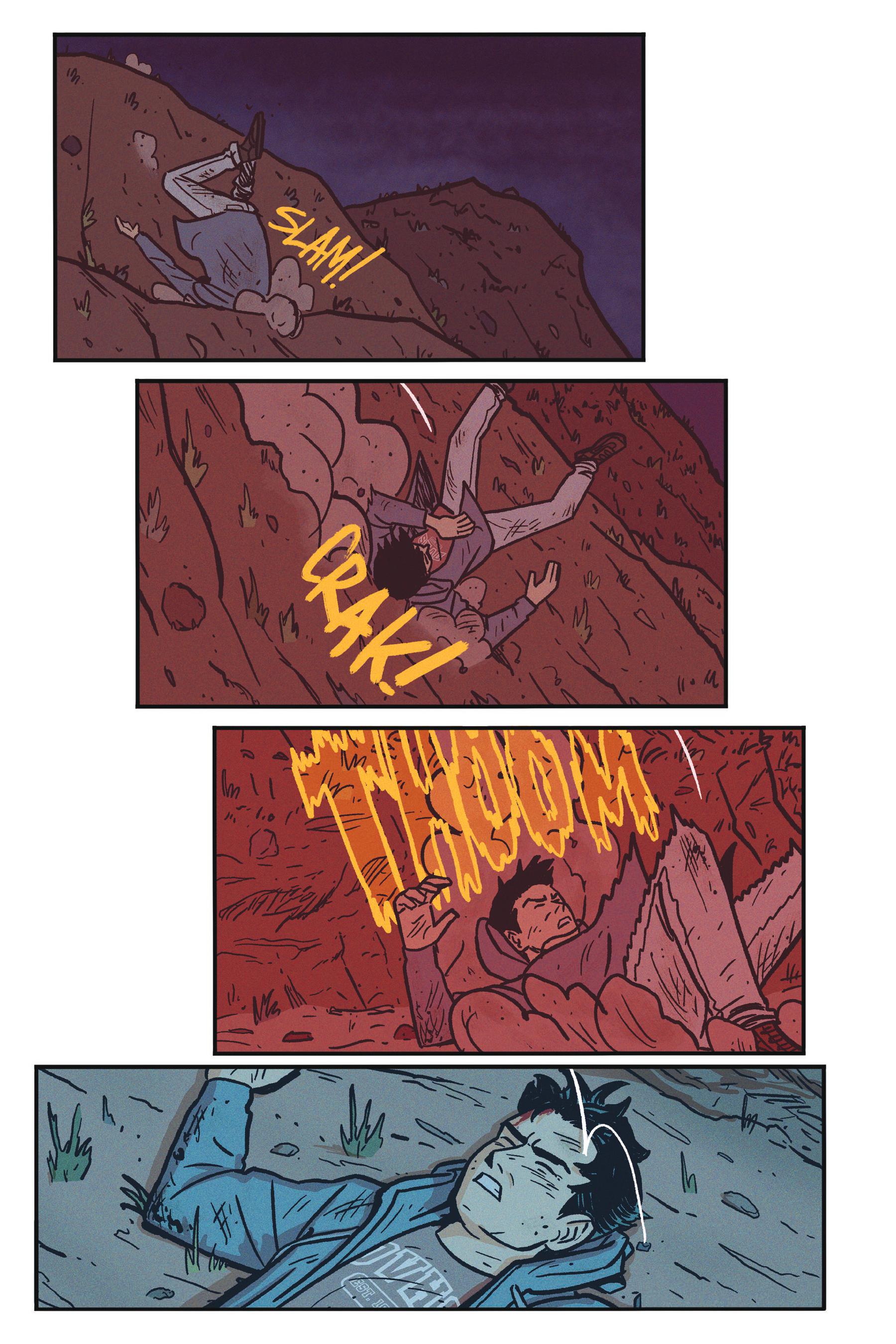 Interior colored comics pages from Frontera