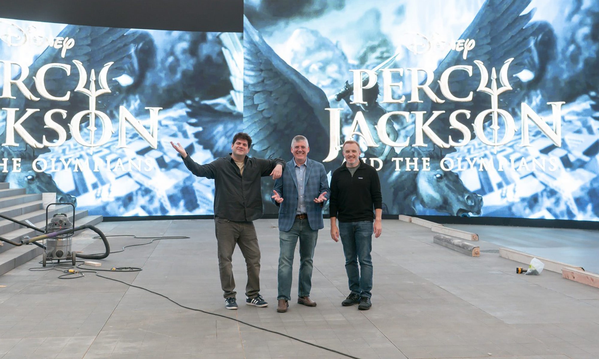 Dan Shotz, Rick Riordan, and Jon Steinberg