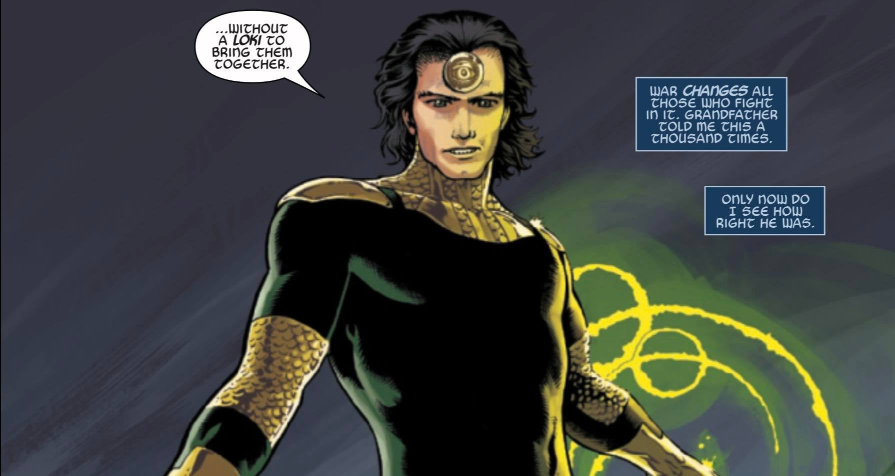 Loki is revealed as Avenger Prime (Avengers Forever #13)