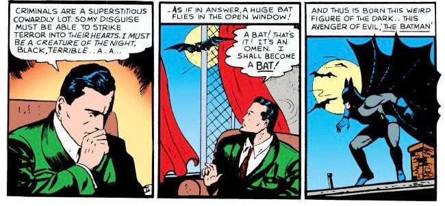 How Batman got his name