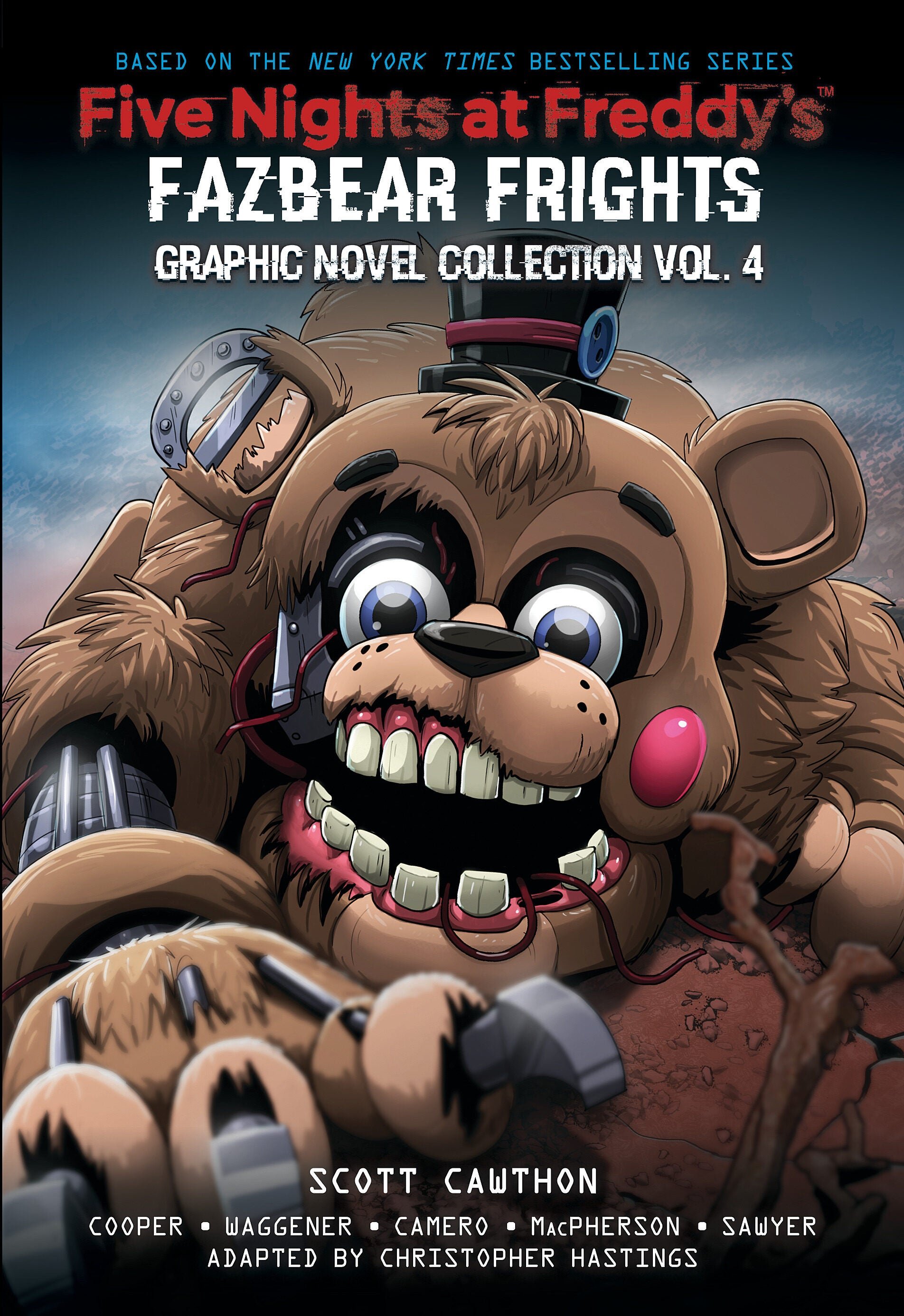 Cover and interior pages of Five Nights at Freddy's graphic novel