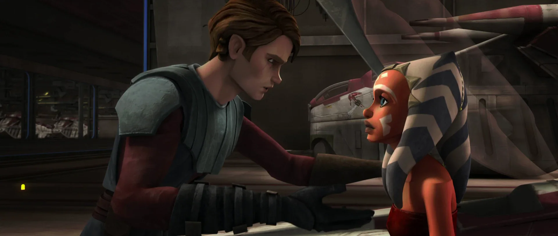 Anakin Skywalker and Ahsoka Tano animated