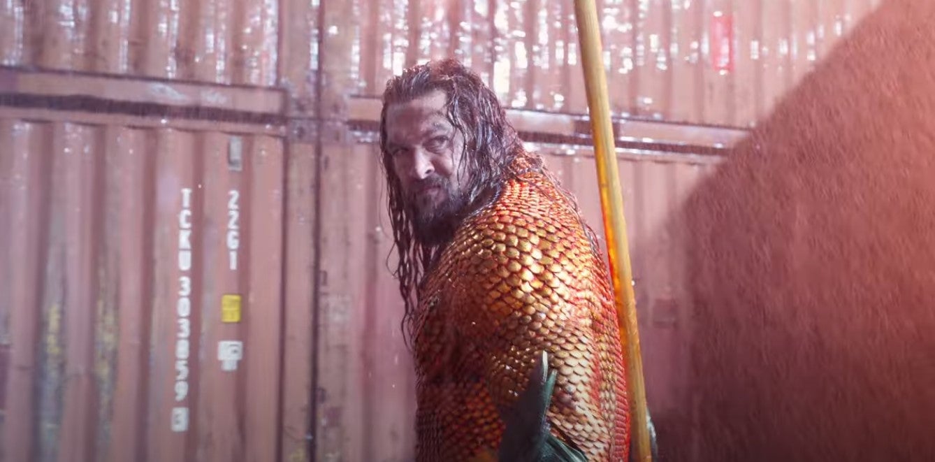 Jason Mamoa in Aquaman and the Lost Kingdom