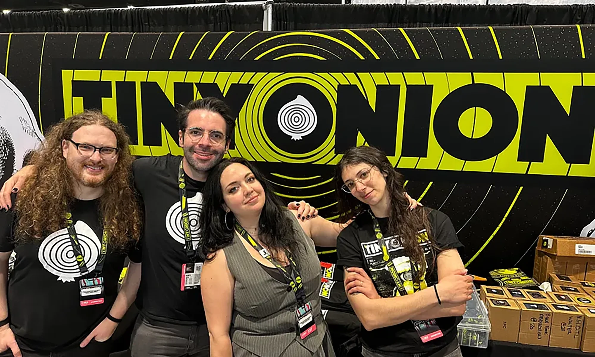 Tiny Onion staff at C2E2 2024