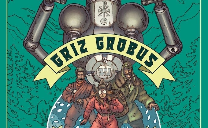 Cropped image of green cover of Griz Grobius