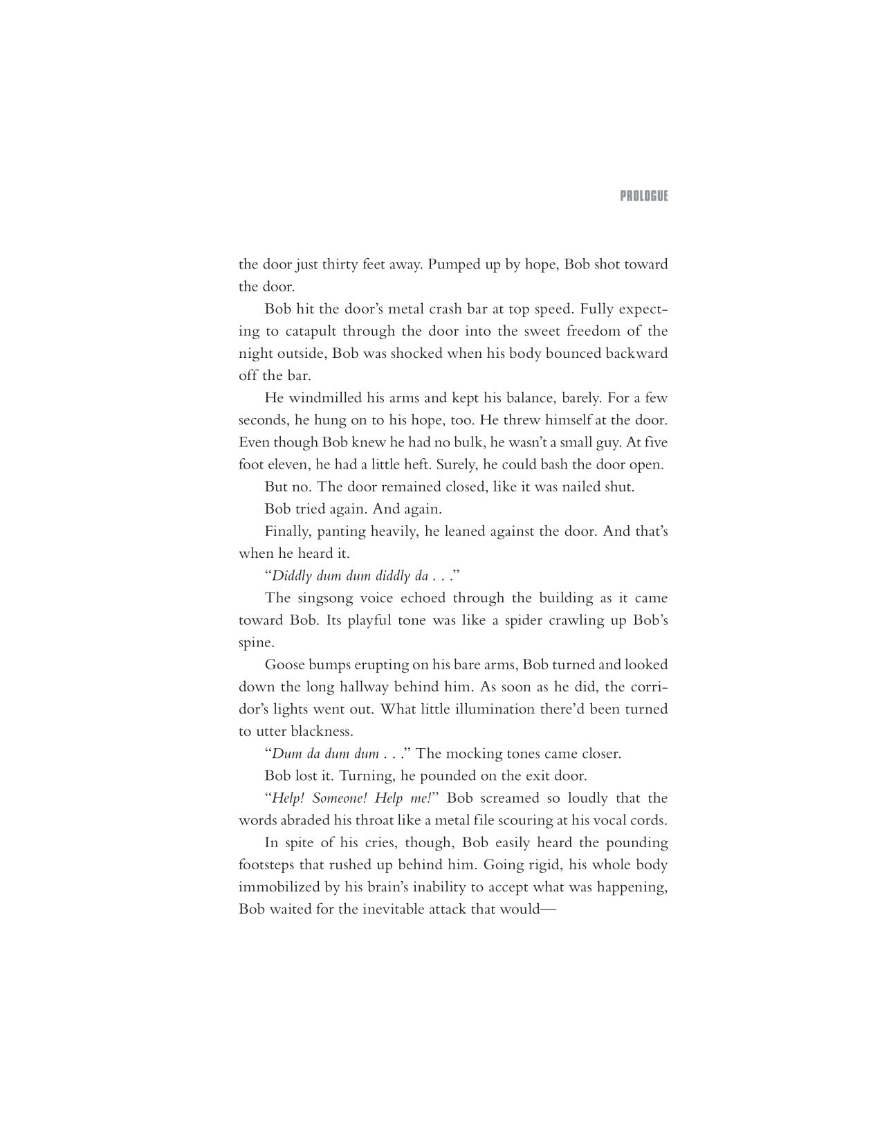 Interior novel page from Five Nights at Freddy's movie novelization