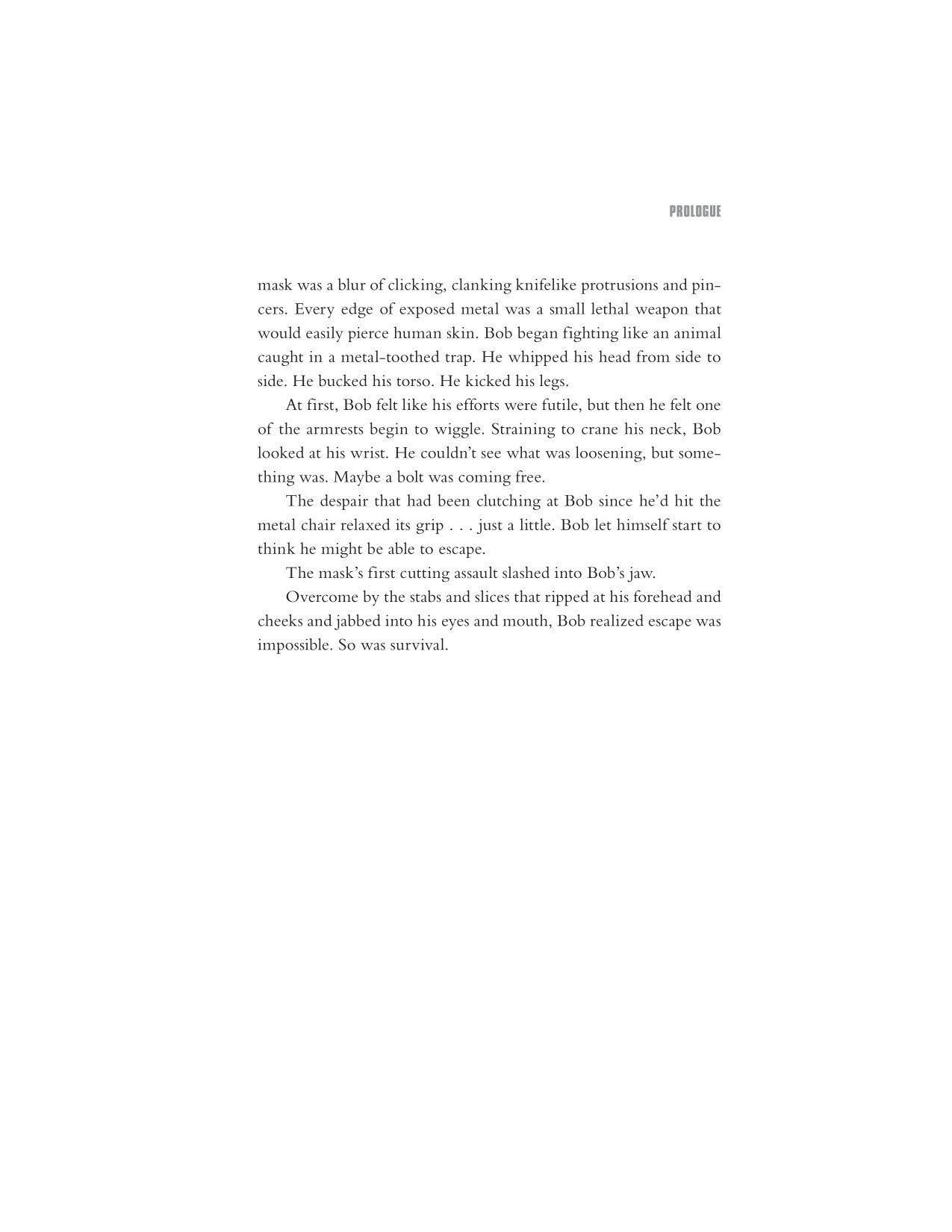 Interior novel page from Five Nights at Freddy's movie novelization