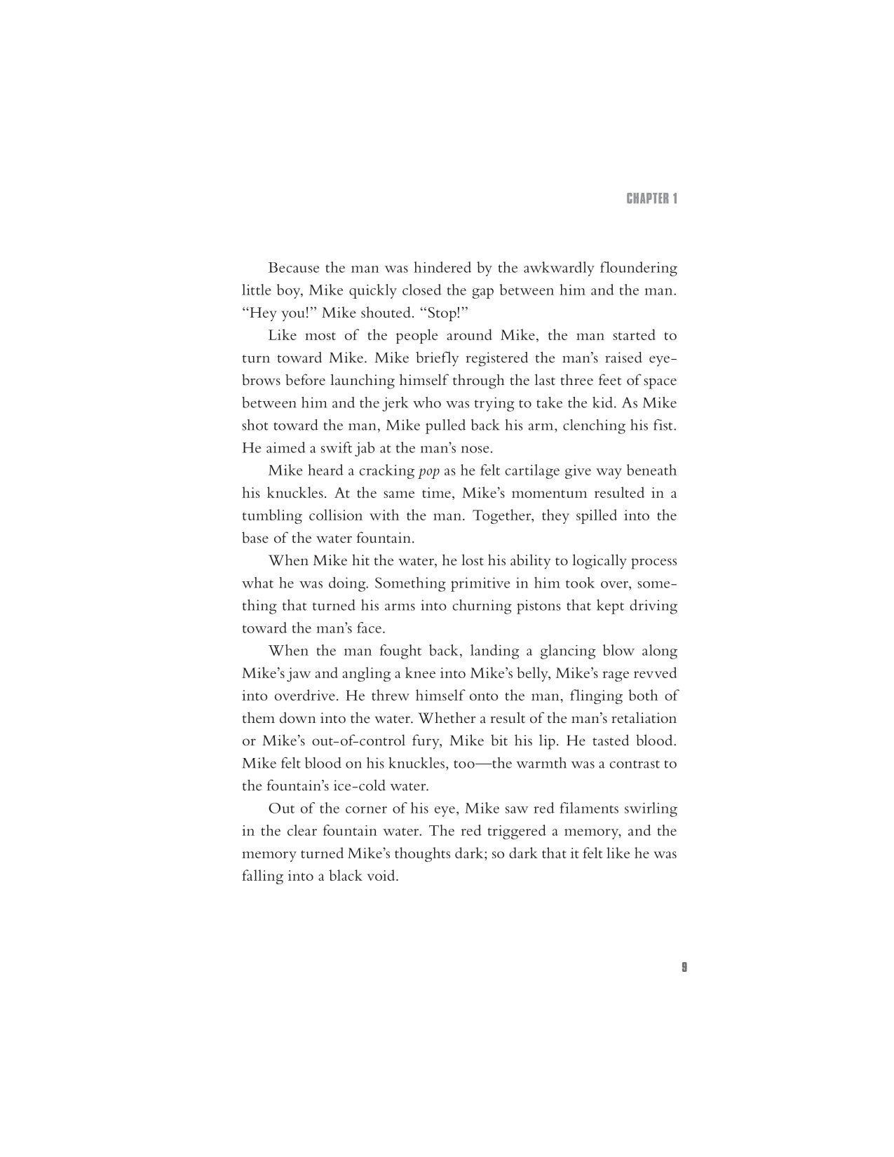 Interior novel page from Five Nights at Freddy's movie novelization