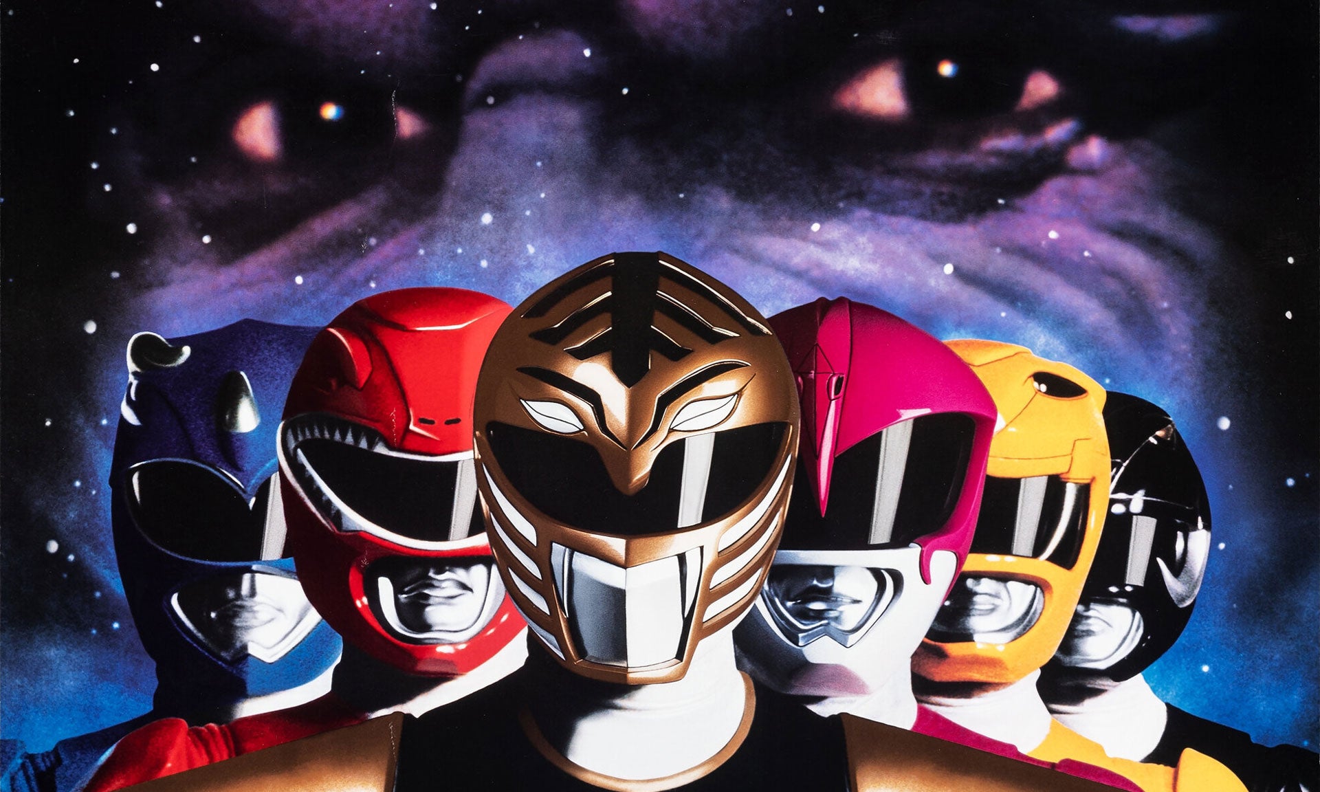 Promotional image featuring Power Rangers Team