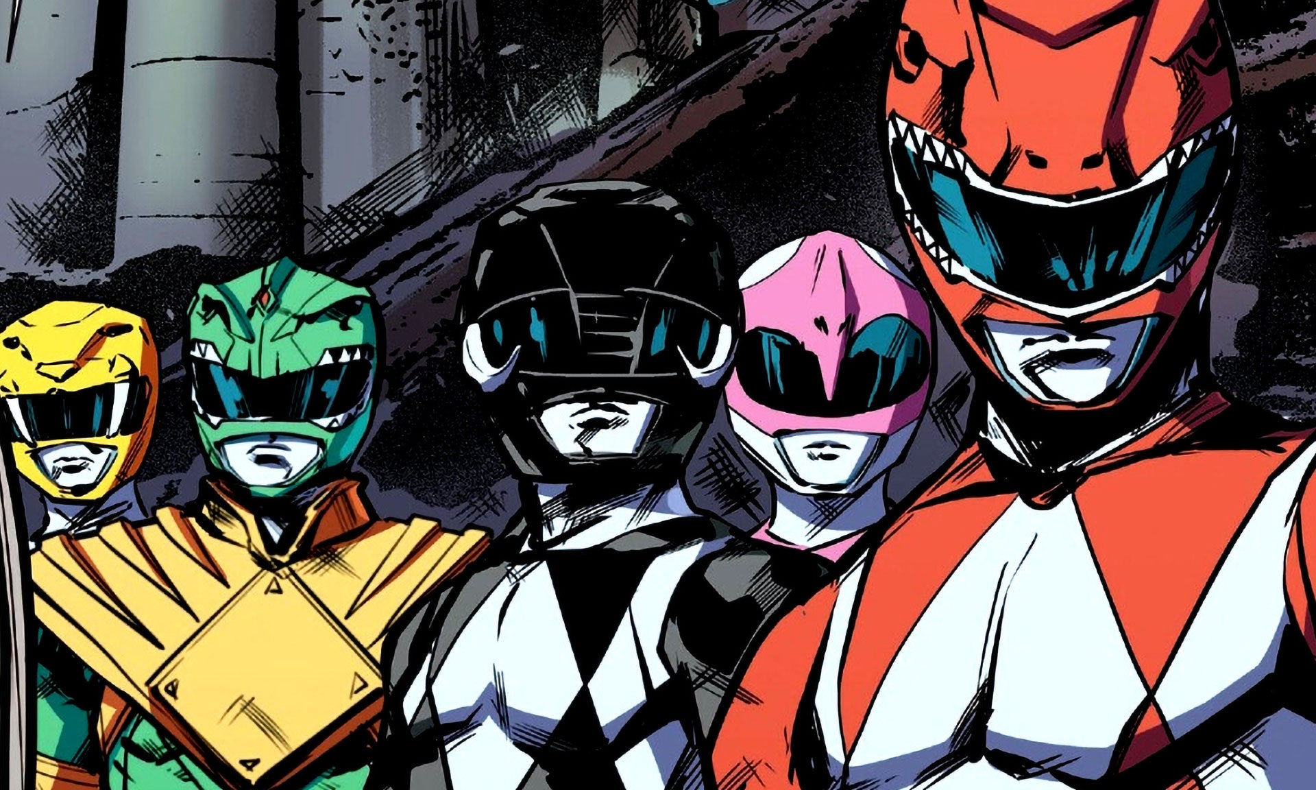 Illustration Power Rangers team