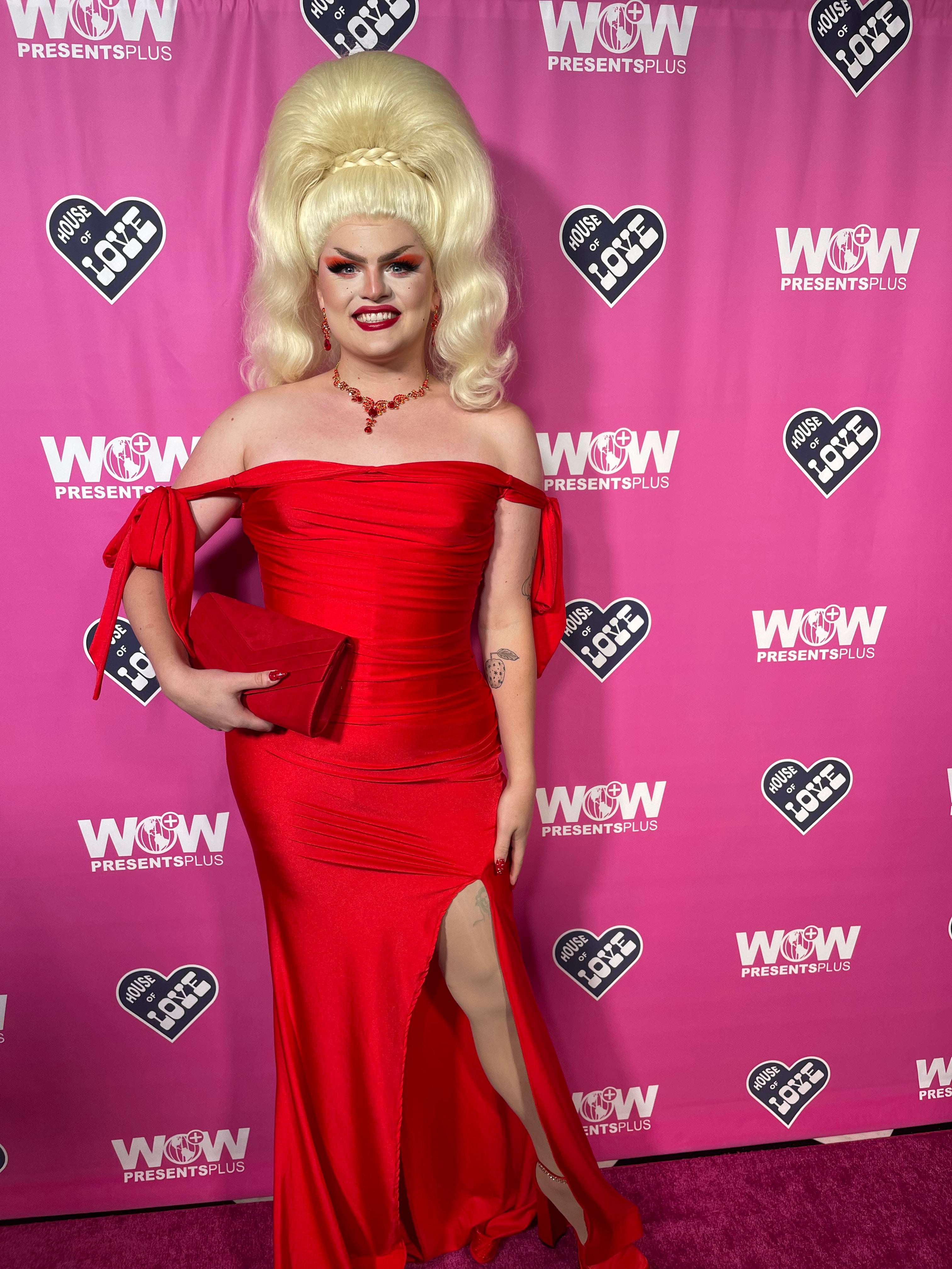 Yvette Getarian on the pink carpet for RuPaul's Drag Race UK season 5