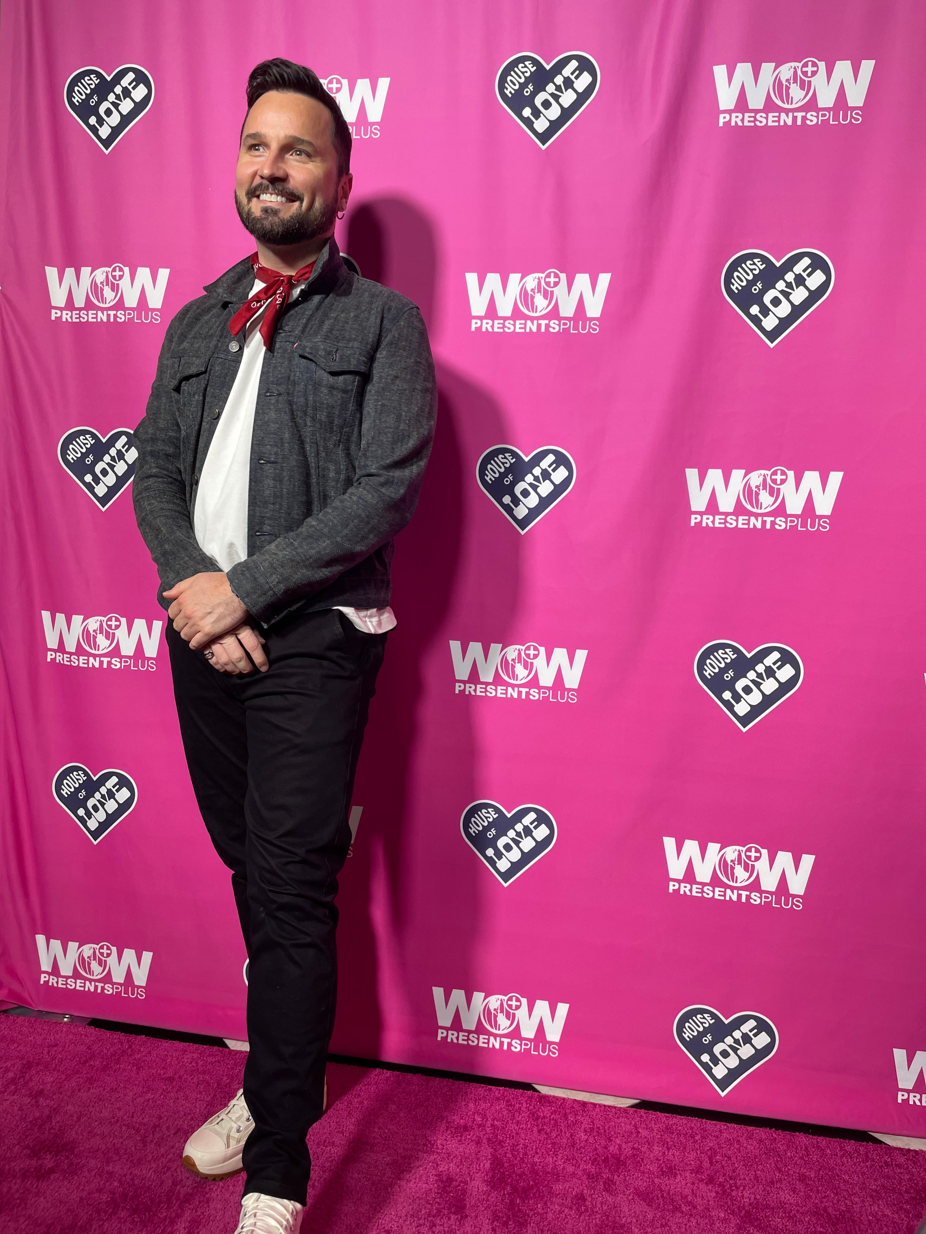 Azariah Southworth on the pink carpet of RuPaul's Drag Race UK season 5