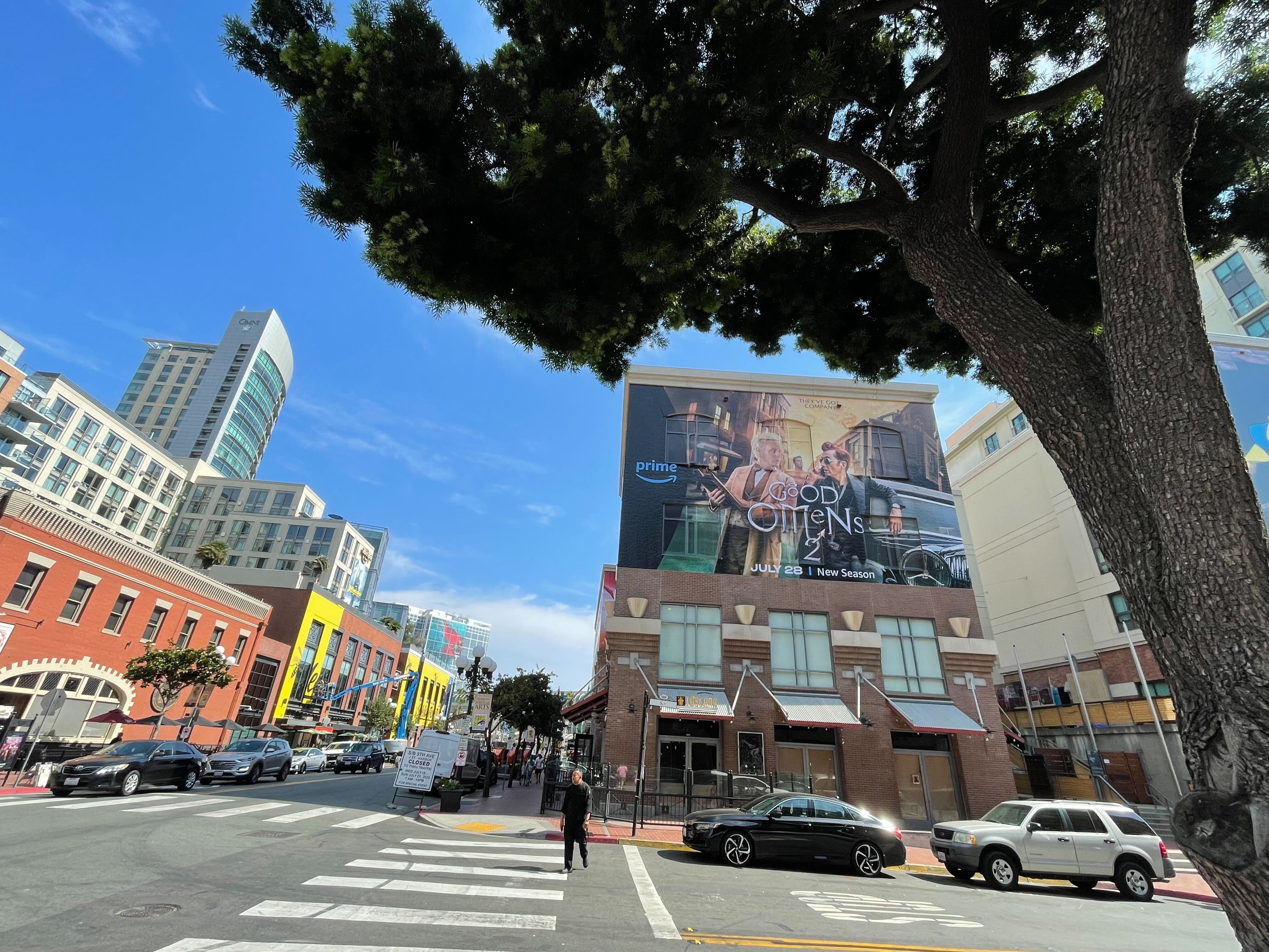 Exterior photographs of downtown San Diego and the San Diego Convention Center