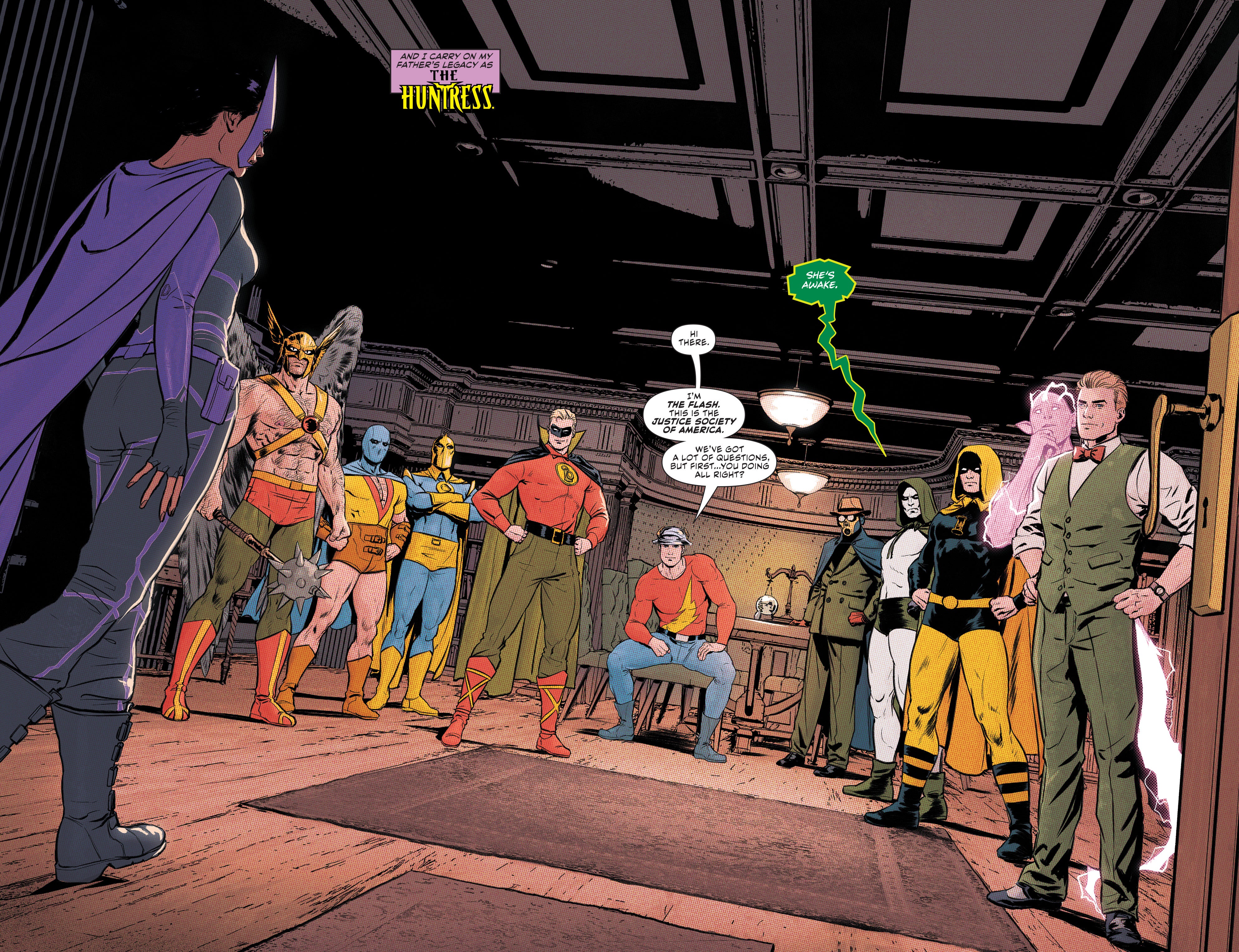 Huntress meets the JSA