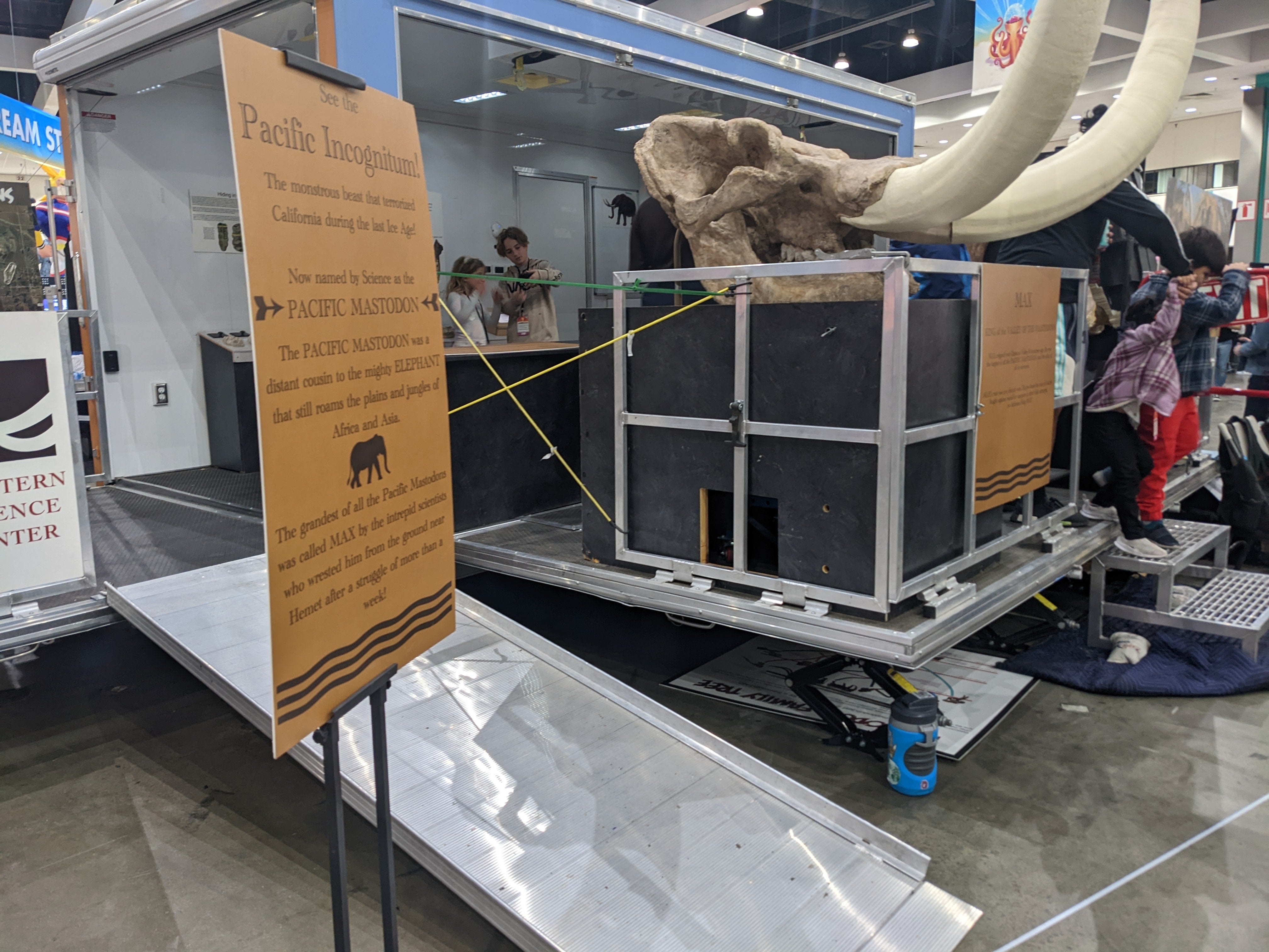 Photograph of trailer museum from Western Science Center