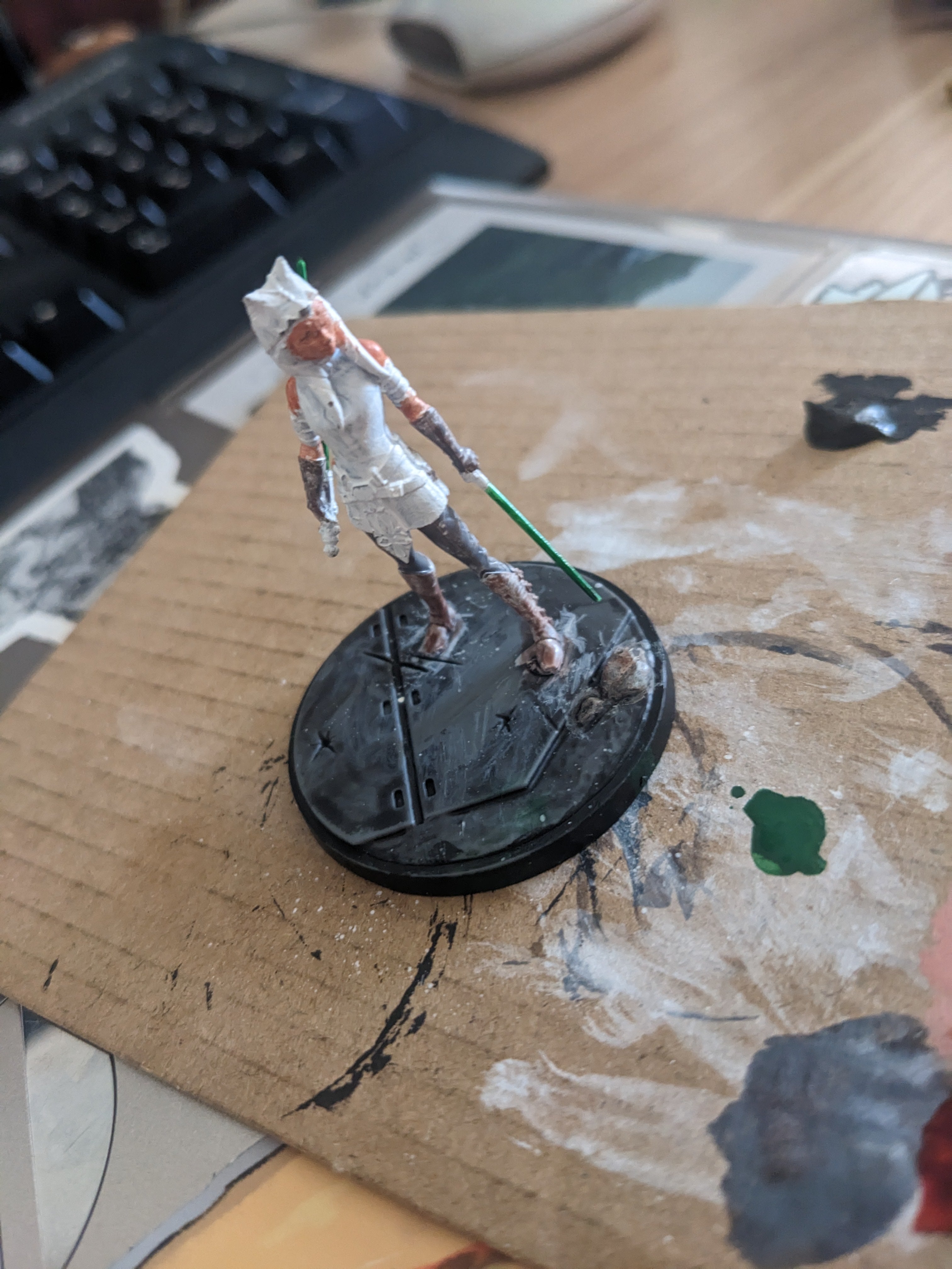 Photo of primed Ahsoka Tano miniature