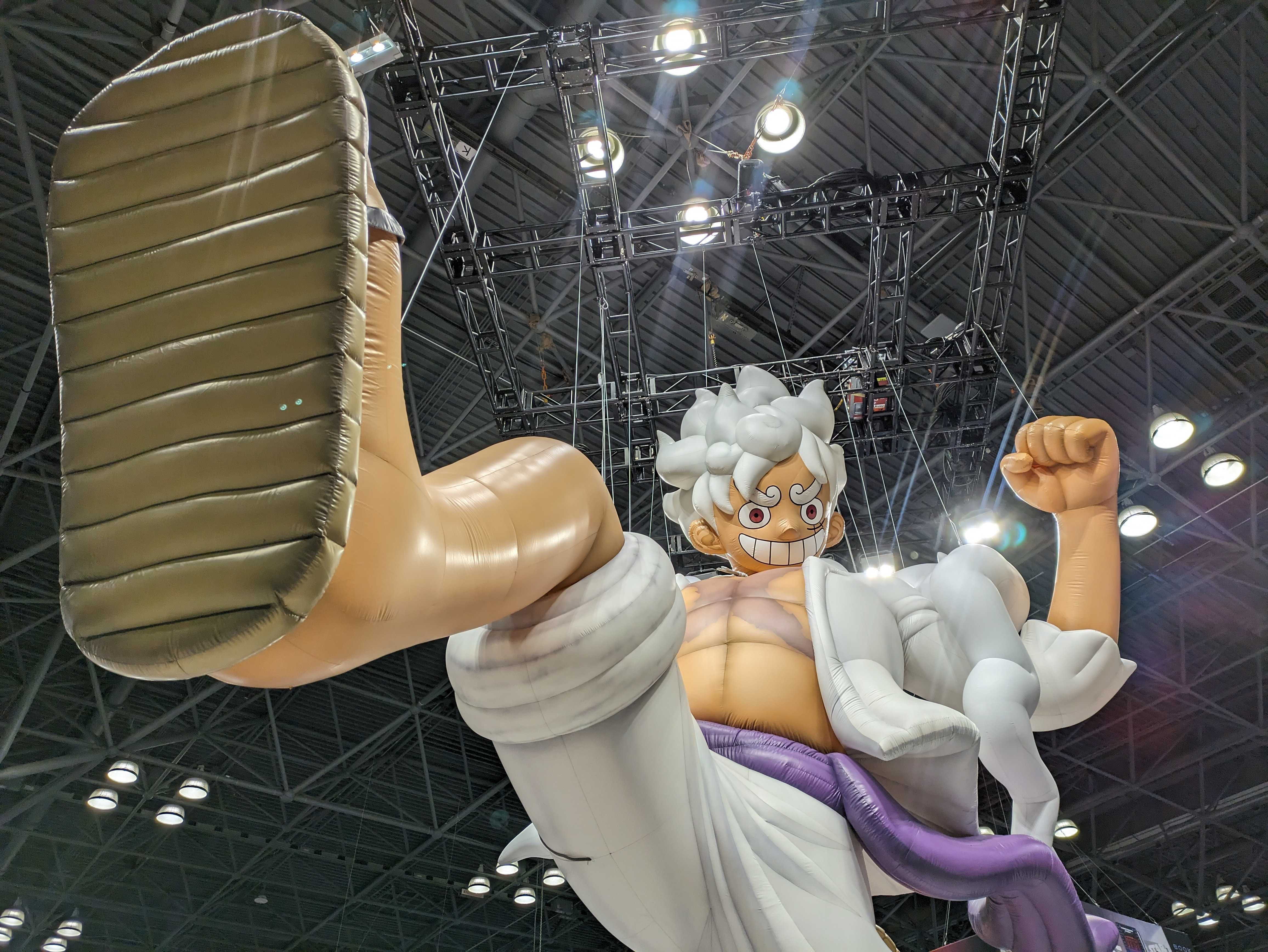 Photograph of Luffy float in Javits Center