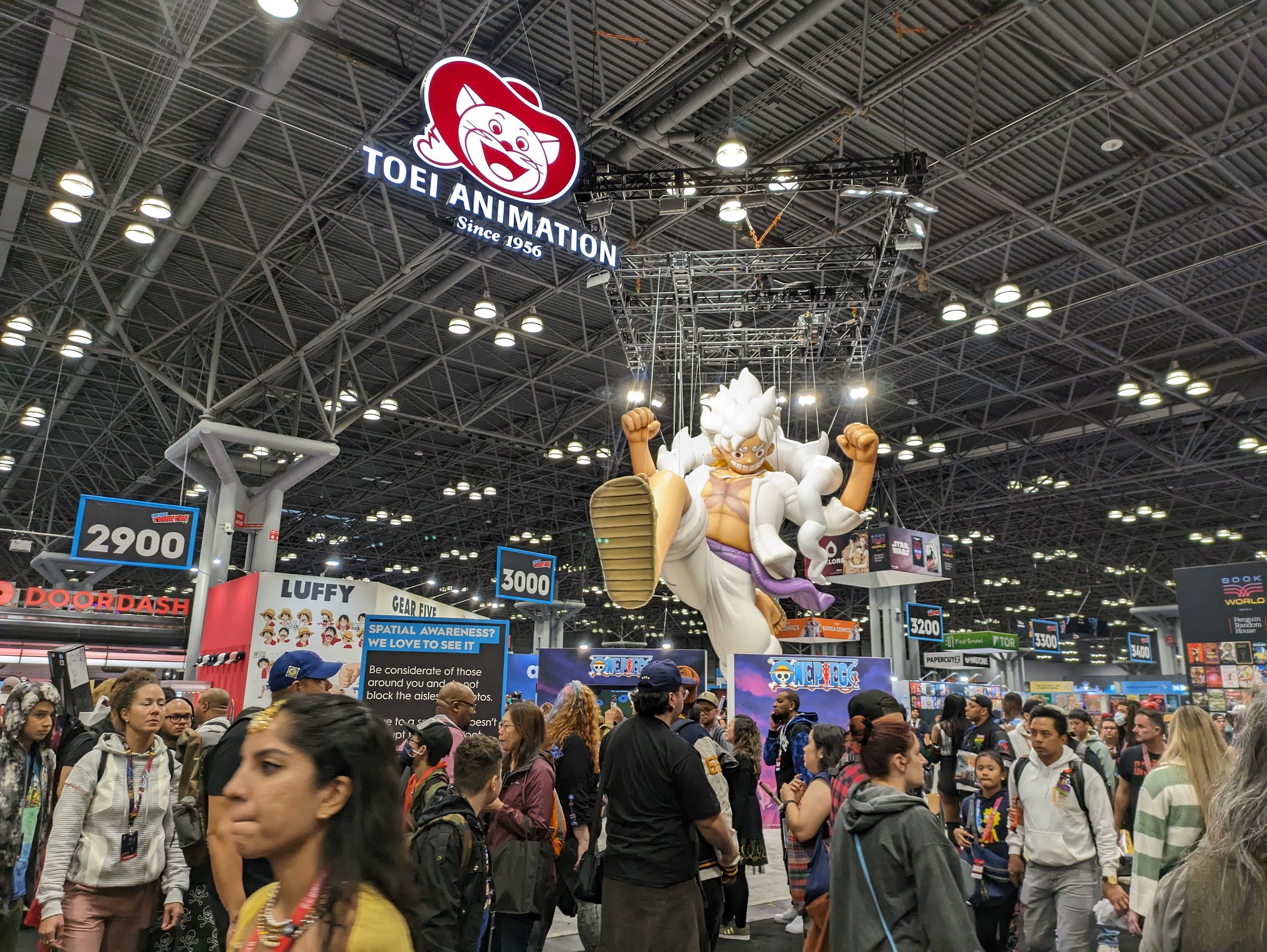 Photograph of Luffy float in Javits Center