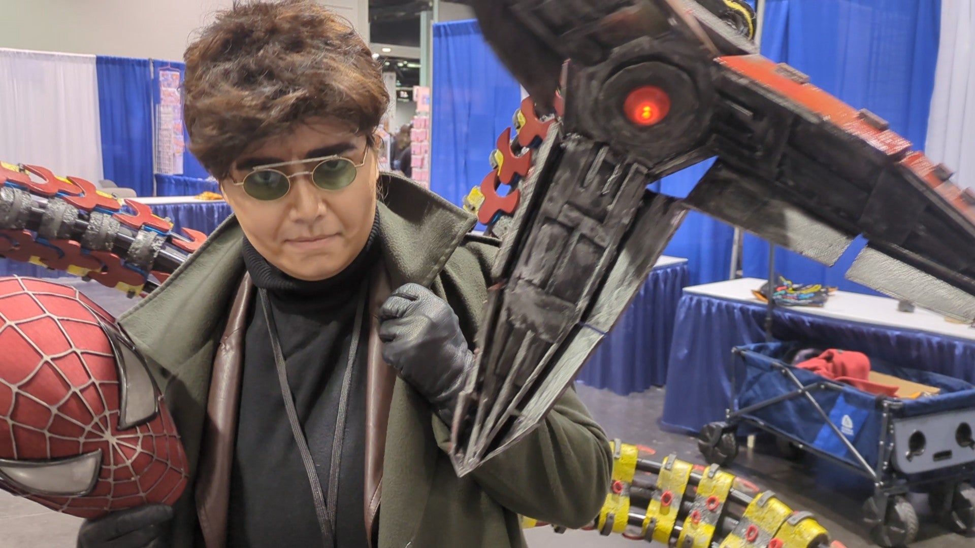 Photograph of Doc Ock cosplayer