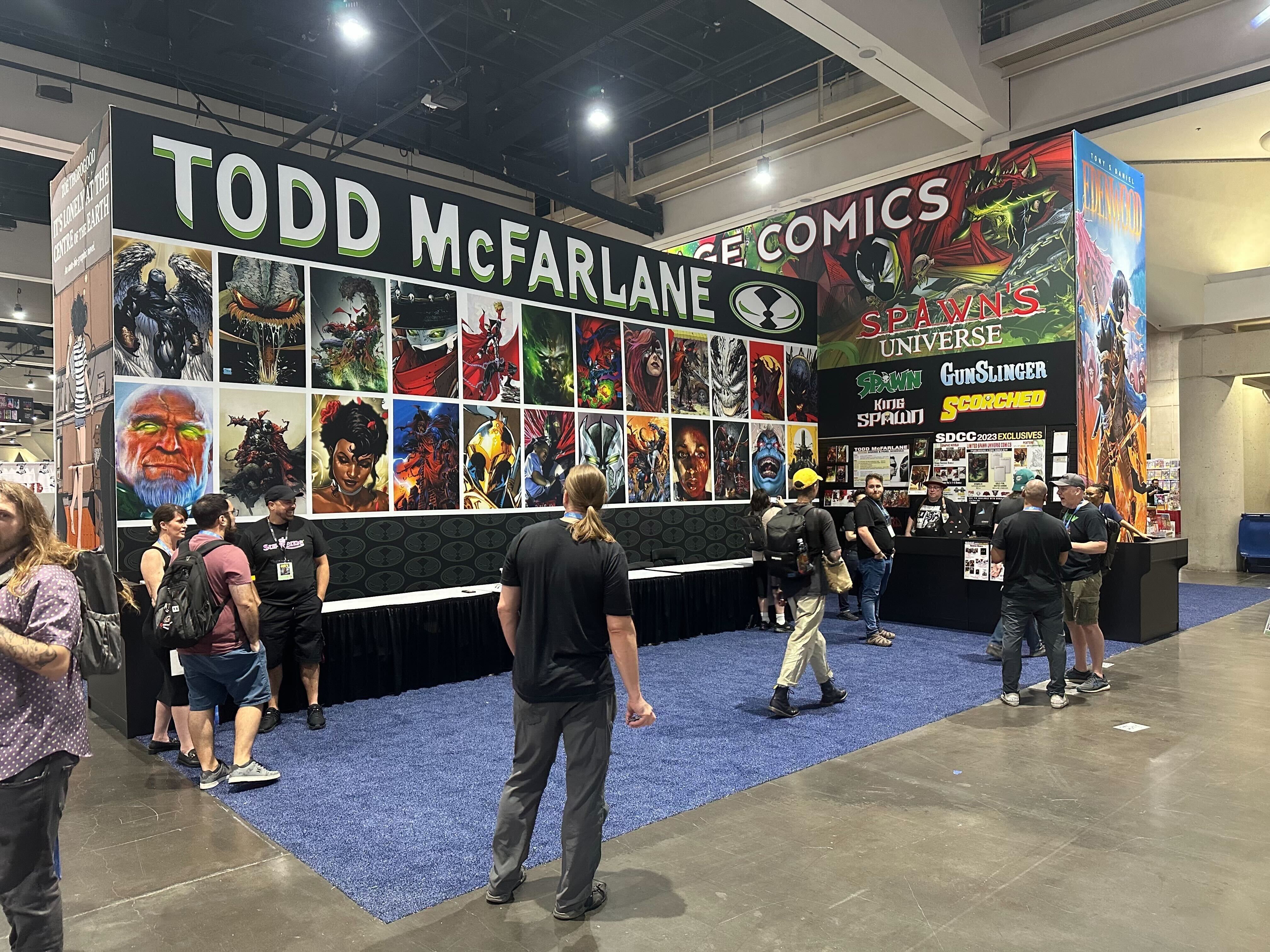 The Image Comics booth at San Diego Comic Con 2023