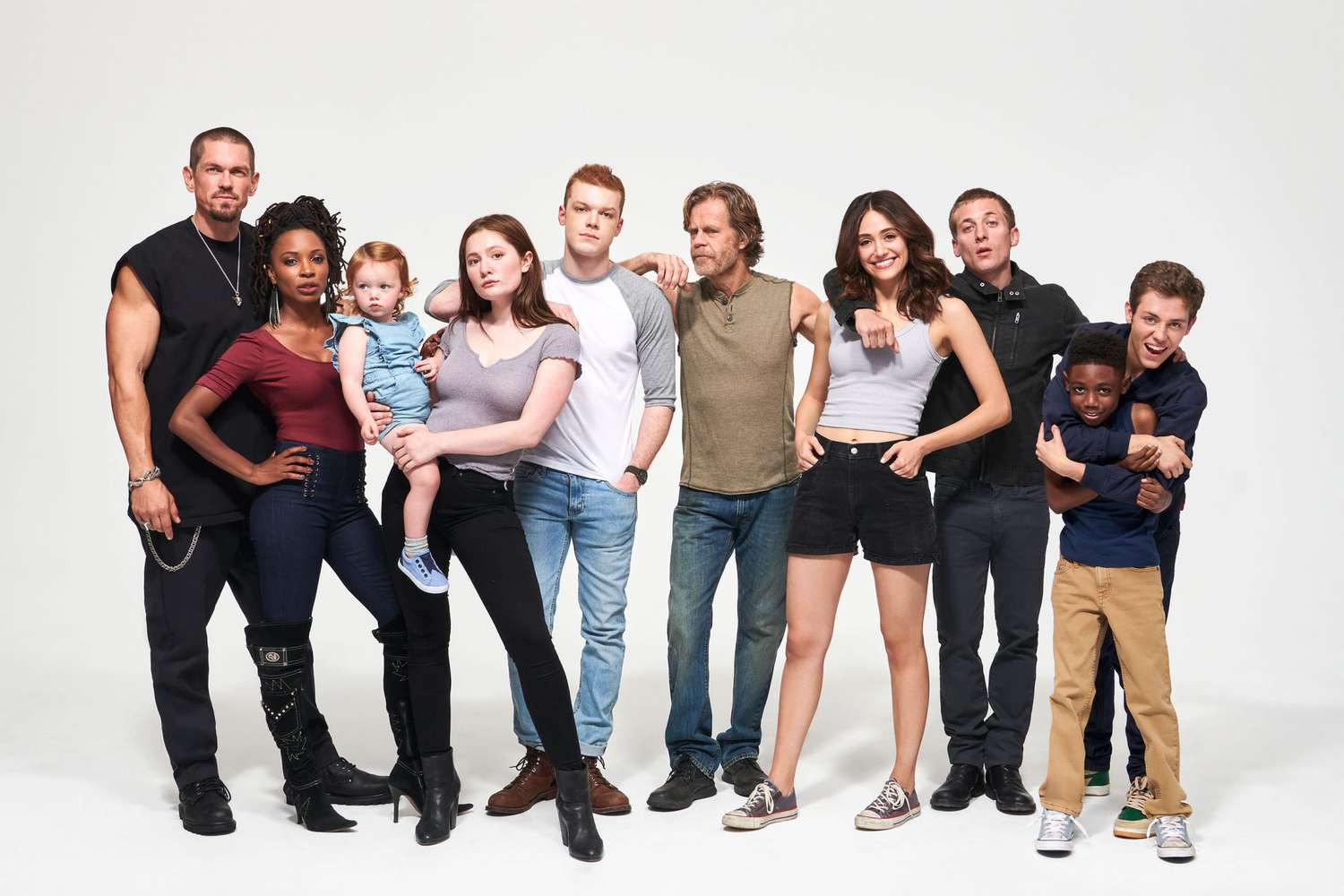 Cast of Shameless in costume