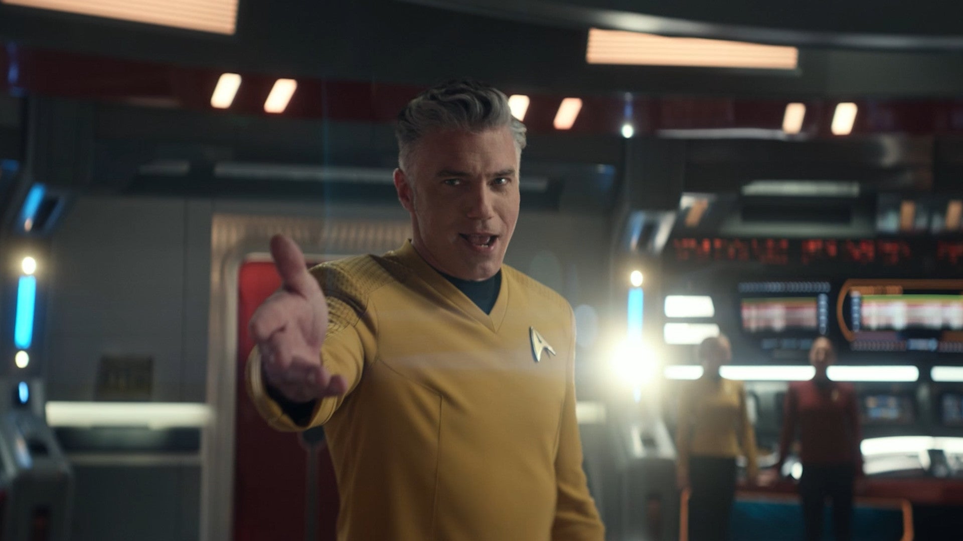 Anson Mount as Pike in Star Trek: Strange New Worlds