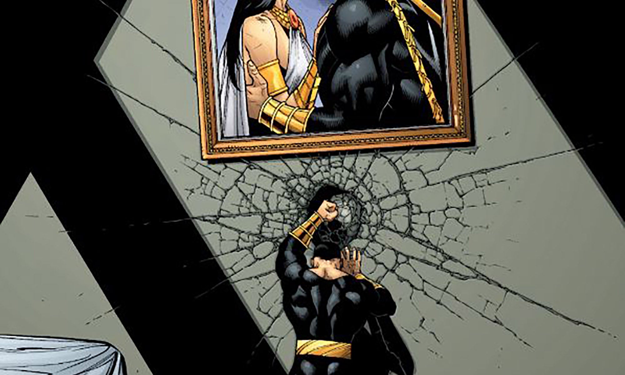 Black Adam falls in despair. From: 'Black Adam: The Dark Age' #6