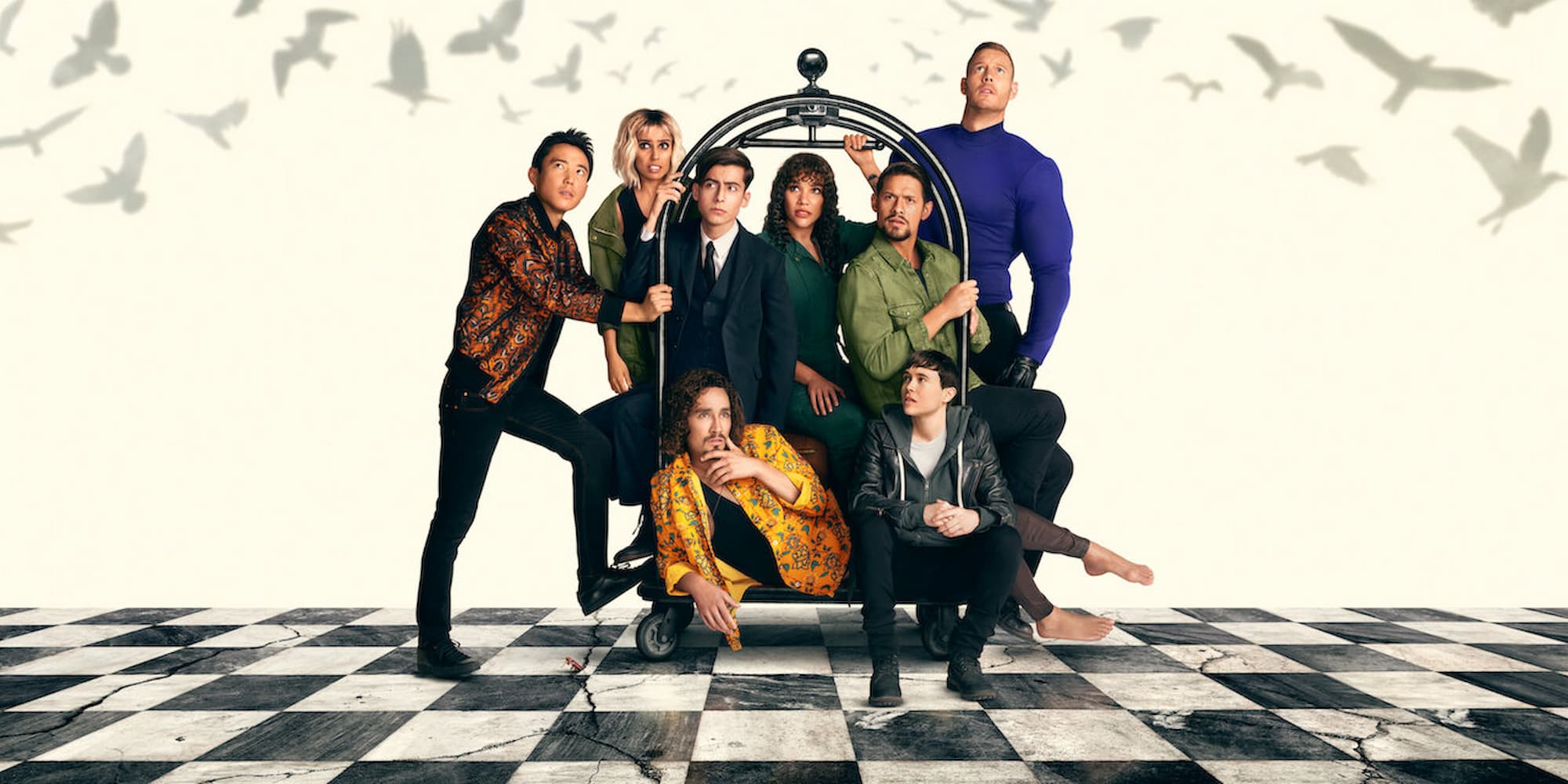 The Umbrella Academy cast in season 3