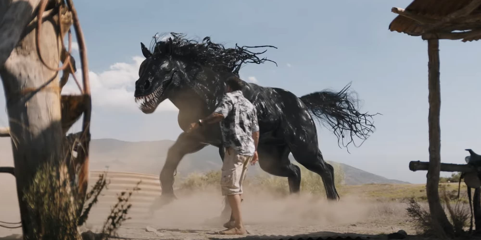 Venom: The Last Dance trailer screenshot of demon horse