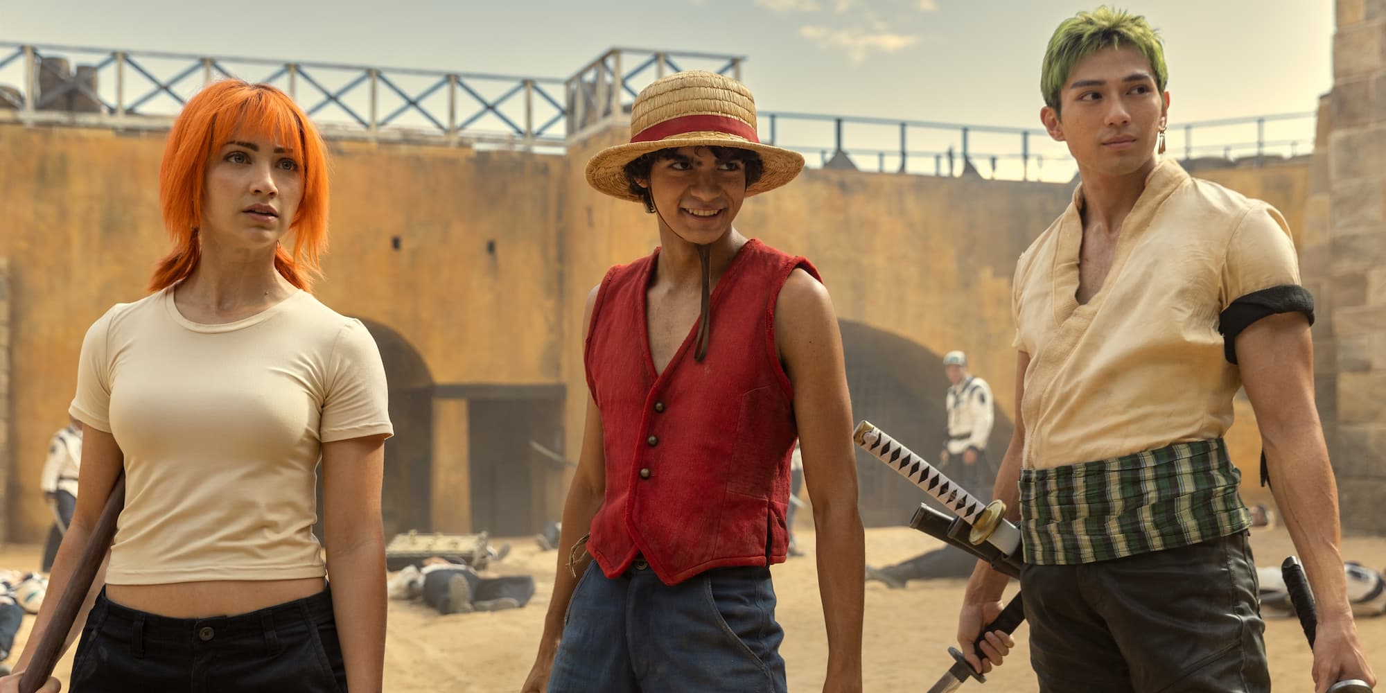 Luffy Nami and Zoro in Netflix One Piece