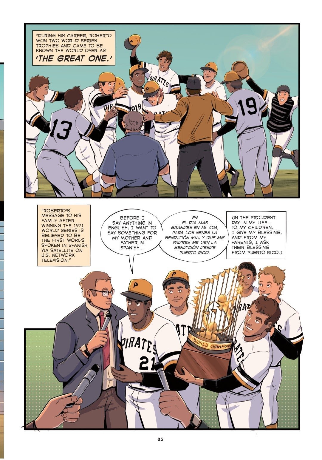 Interior comics page from SÍ, SE PUEDE: The Latino Heroes Who Changed the United States