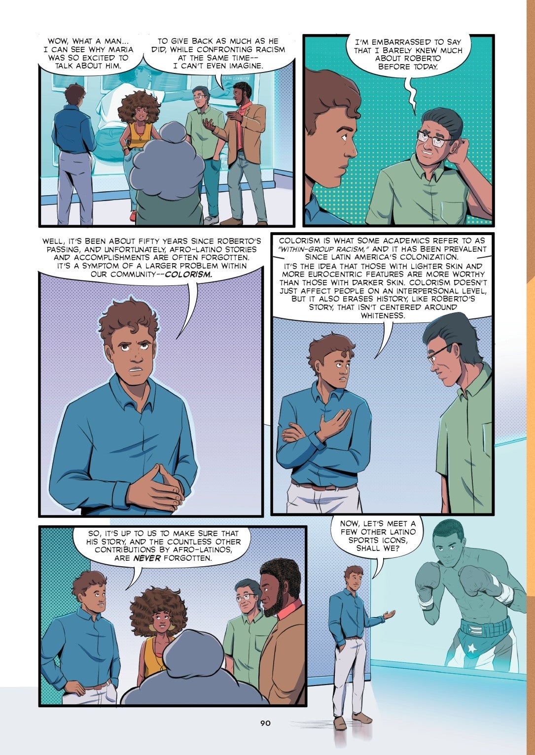 Interior comics page from SÍ, SE PUEDE: The Latino Heroes Who Changed the United States